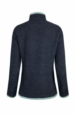 Weird Fish Blue Beye 1/4 Zip Grid Fleece