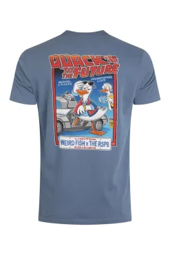 Weird Fish Blue Quack to the Future RSPB Collaboration Artist T-Shirt