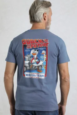 Weird Fish Blue Quack to the Future RSPB Collaboration Artist T-Shirt