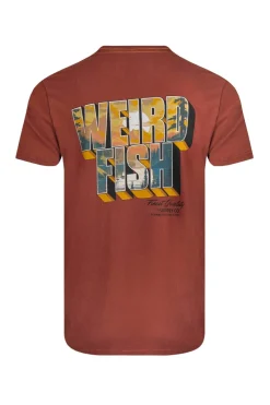 Weird Fish Burnt Orange Wild Life Back Print Graphic T-Shirt