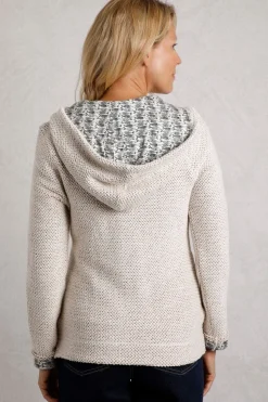 Weird Fish Cream Chicoa Full Zip Macaroni Hoodie