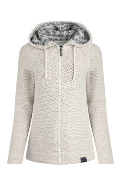 Weird Fish Cream Chicoa Full Zip Macaroni Hoodie