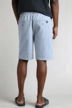 Weird Fish Cream Dewey Stripe Shorts