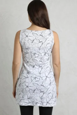 Weird Fish Cream Indus Printed Jersey Tunic