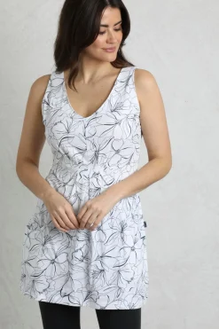 Weird Fish Cream Indus Printed Jersey Tunic