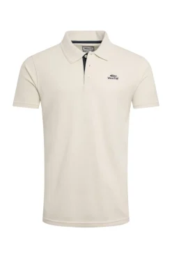 Weird Fish Cream Miles Pique Polo