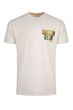 Weird Fish Cream Wild Life Back Print Graphic T-Shirt