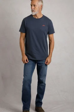 Weird Fish Navy Fished Branded T-Shirt