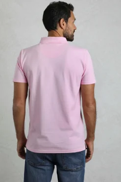 Weird Fish Pink Miles Pique Polo