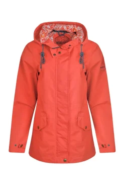 Weird Fish Red Kimia Showerproof Jacket