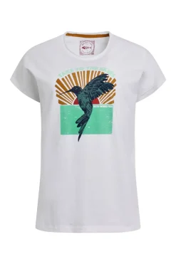 Weird Fish White Fly Free Slub Graphic T-Shirt