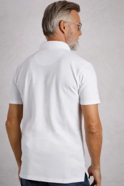 Weird Fish White Miles Pique Polo