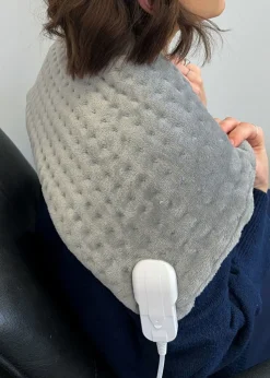 Wellbeing Grey Invigorating & Revitalising Heat Pad UK Plug