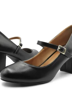 Where's That From Araceli Block Heel Pumps In Black
