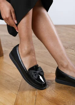 Where's That From Black Patent Amity Slip-On Loafer Slider