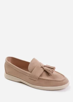 Where's That From Khaki Kenya Wide Fit Slip On Loafers