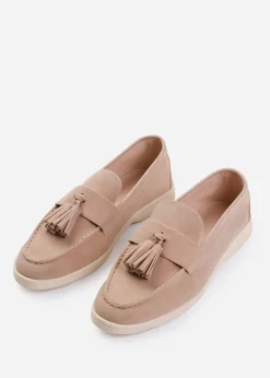 Where's That From Khaki Suede Kenya Slip On Loafers