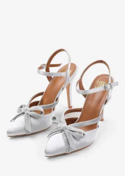 Where's That From Wyoming Silver Pointed Toe High Heels