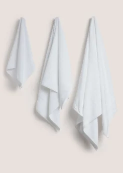 White 100% Cotton Towels