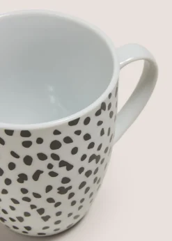 White & Black Spot Mug