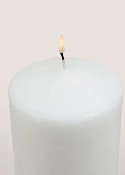White Church Medium Candle