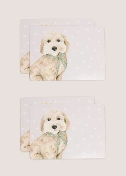 White Cockapoo Dinner Plate