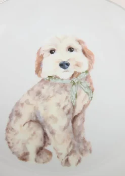 White Cockapoo Side Plate
