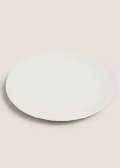 White Coupe Dinner Plate