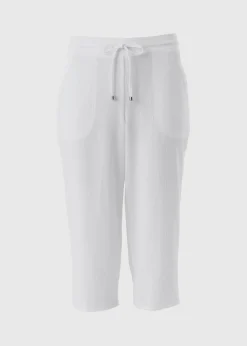 White Cropped Trousers