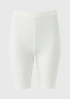 White Cycling Shorts