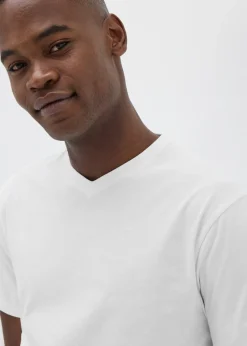 White Essential V-Neck T-Shirt
