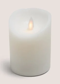 White LED Pillar Candle