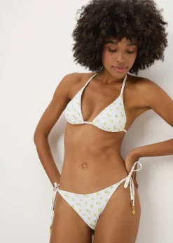 White Lemon Triangle Bikini Bottoms