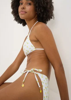 White Lemon Triangle Bikini Bottoms