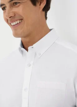 White Oxford Short Sleeve Shirt