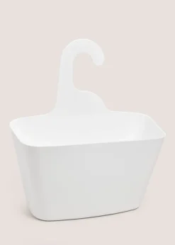 White Plastic Shower Caddy