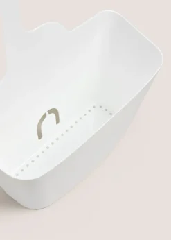 White Plastic Shower Caddy