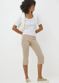 White Stripe Ribbed T-Shirt