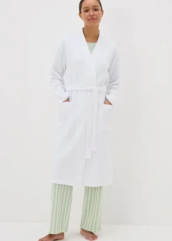 White Waffle Dressing Gown
