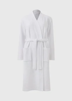 White Waffle Dressing Gown