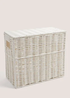 White Woven Plastic Drawers