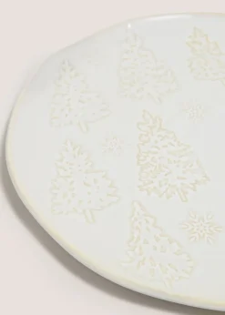 Wondrous Cream Dinner Plate