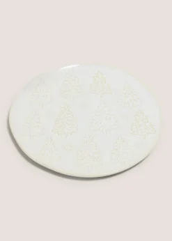 Wondrous Cream Dinner Plate