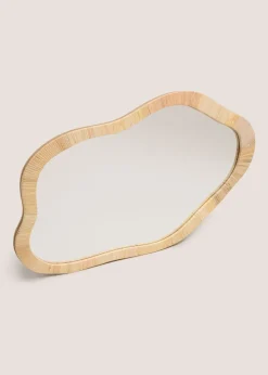 Wood Abstract Mirror