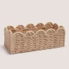 Woven Scallop Edge Woven Window Tray