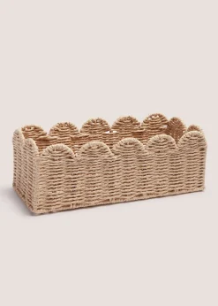 Woven Scallop Edge Woven Window Tray