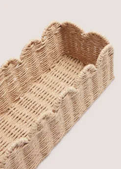 Woven Scallop Edge Woven Window Tray