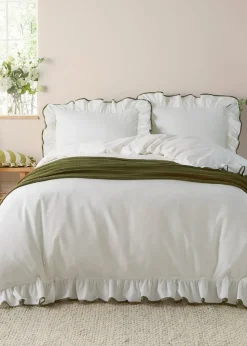 Wylder Blousey Cotton Ruffle Duvet Cover Set