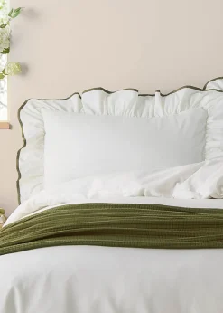 Wylder Blousey Ruffled Cotton Pillowcase