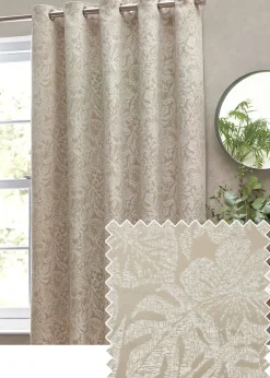 Wylder Nature Bali Botanical Jacquard Eyelet Curtains